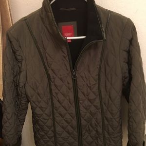 Green Quilted Esprit coat jacket Large